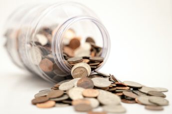 A jar of coins